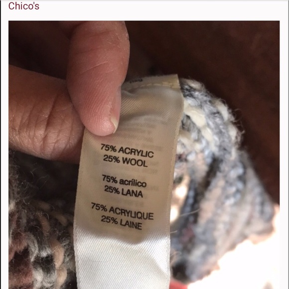 Small Chico’s fringe sweater vest - Picture 5 of 5